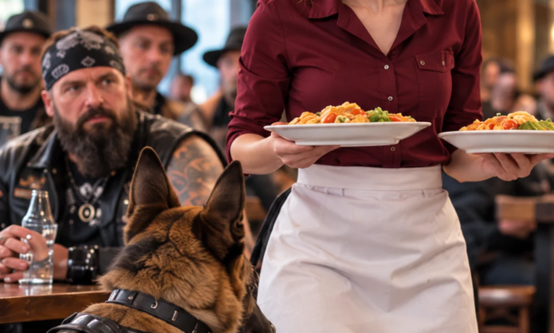 Ils ont humilié la serveuse — mais le chien a reconnu quelque chose que personne n’avait remarqué