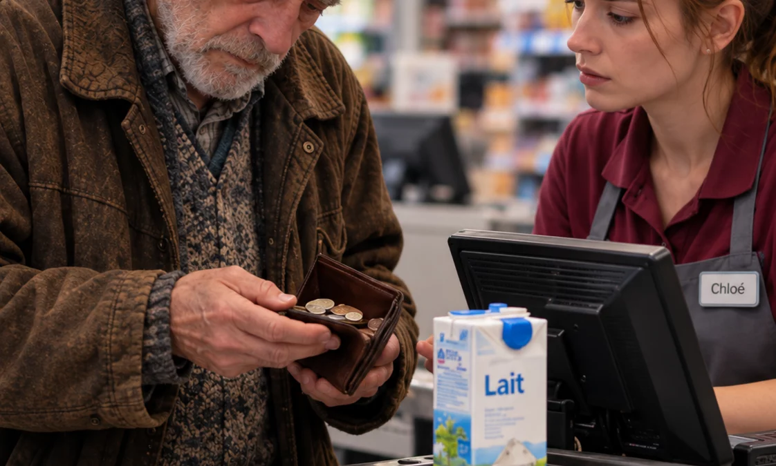 Le vieil homme n’avait pas assez d’argent pour son lait — mais ce qu’il a trouvé sous la brique a révélé un secret que le magasin cachait depuis des années